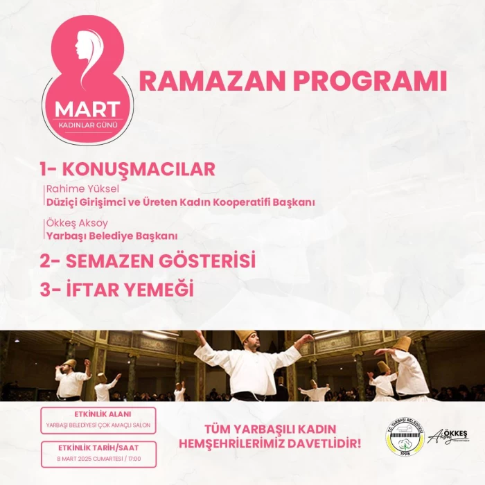8 Mart Dünya Kadınlar Günü’ne Özel Ramazan Etkinliği